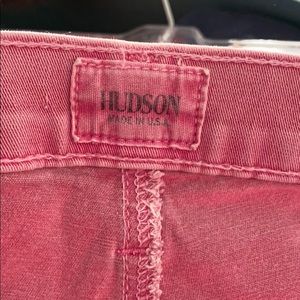 Pink Hudson Crop Jeans